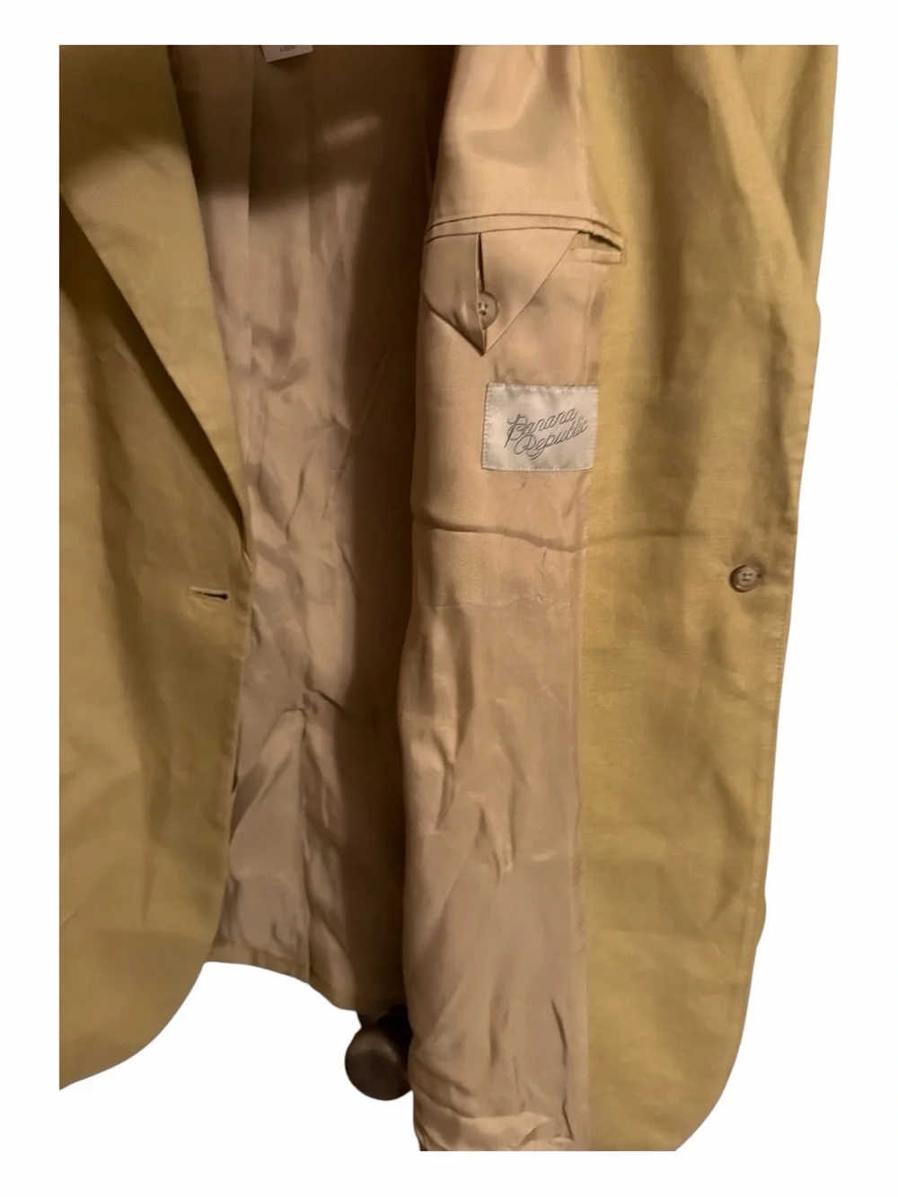NWT Banana Republic Camel Tan Lena Relaxed Linen Blend Women’s Blazer XXL